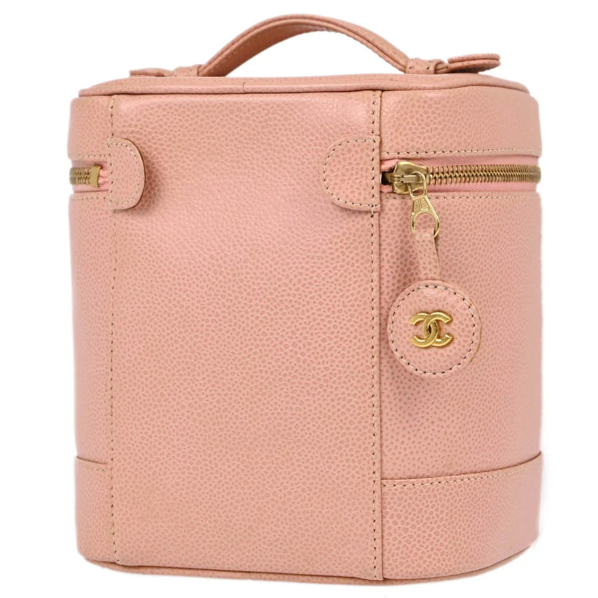 Chanel 2003 - 2004 Pink Caviar Timeless Vanity Handbag