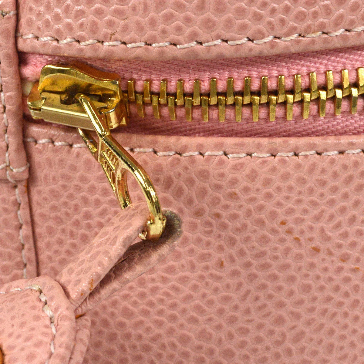 Chanel 2003 - 2004 Timeless Vanity Handbag Pink Caviar