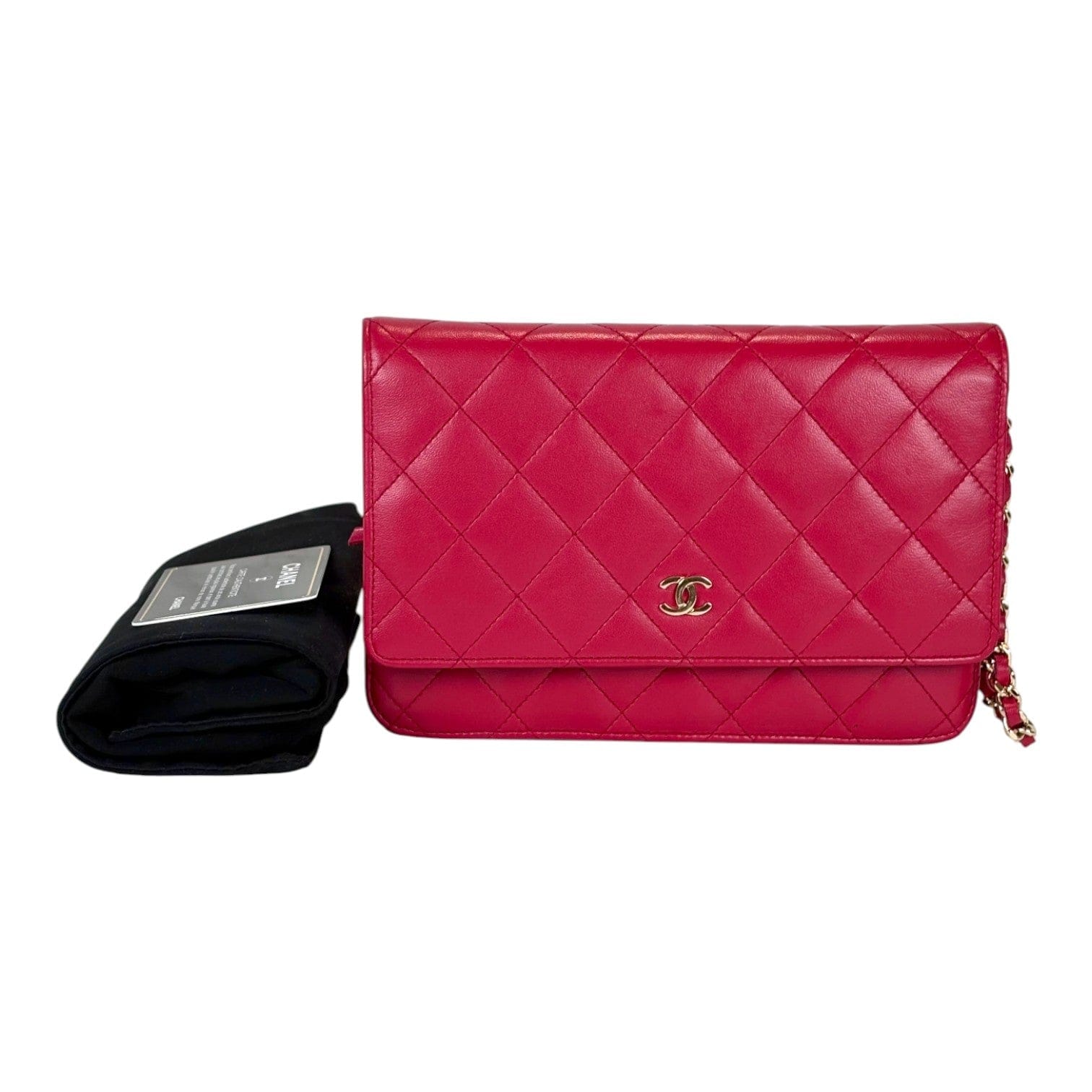 Chanel Classic Flap WOC Red Lambskin Bag