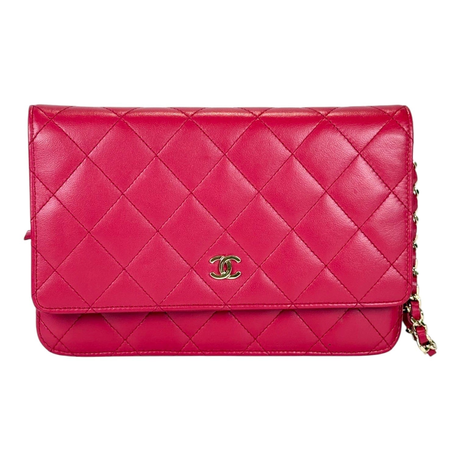 Chanel Classic Flap WOC Red Lambskin Bag