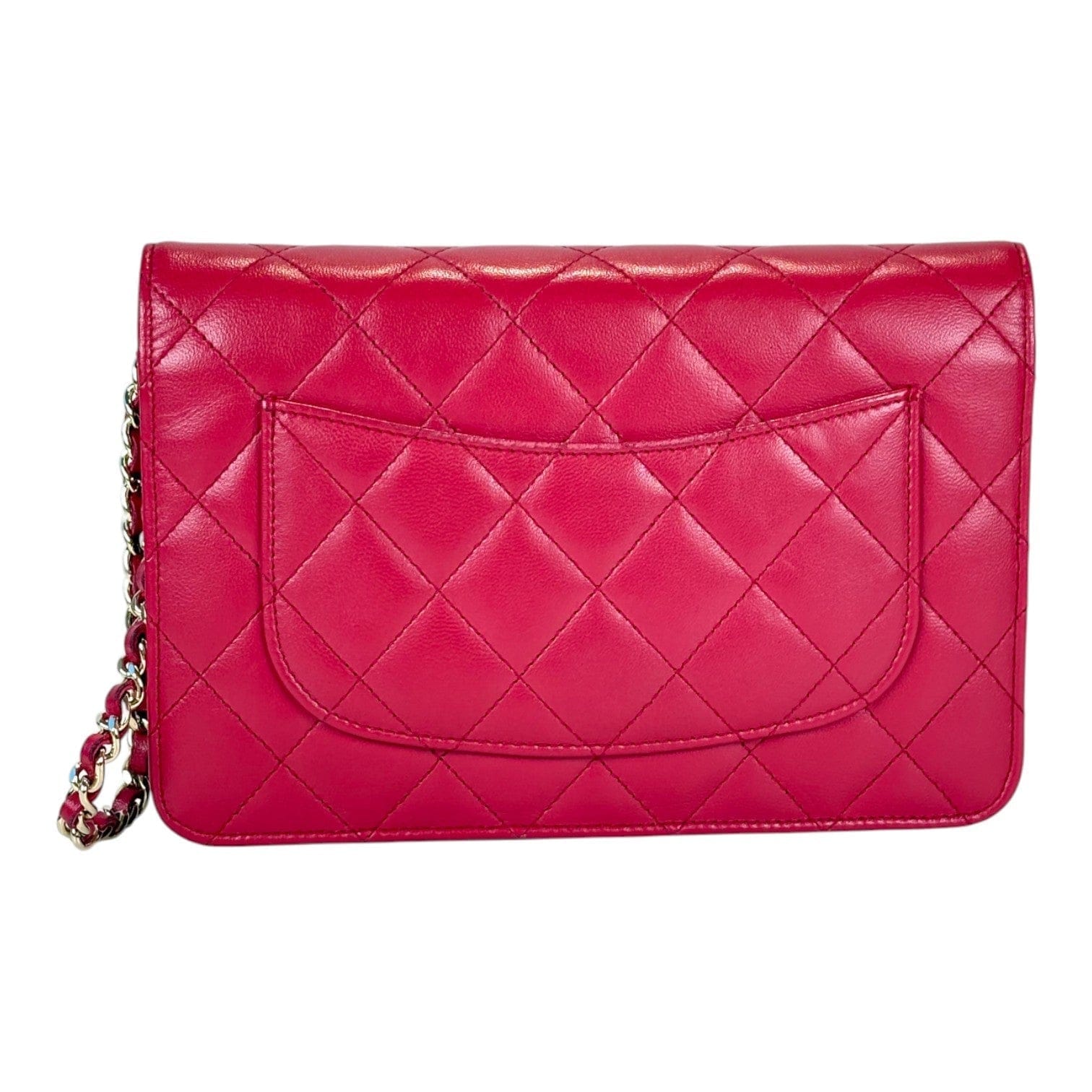 Chanel Classic Flap WOC Red Lambskin Bag