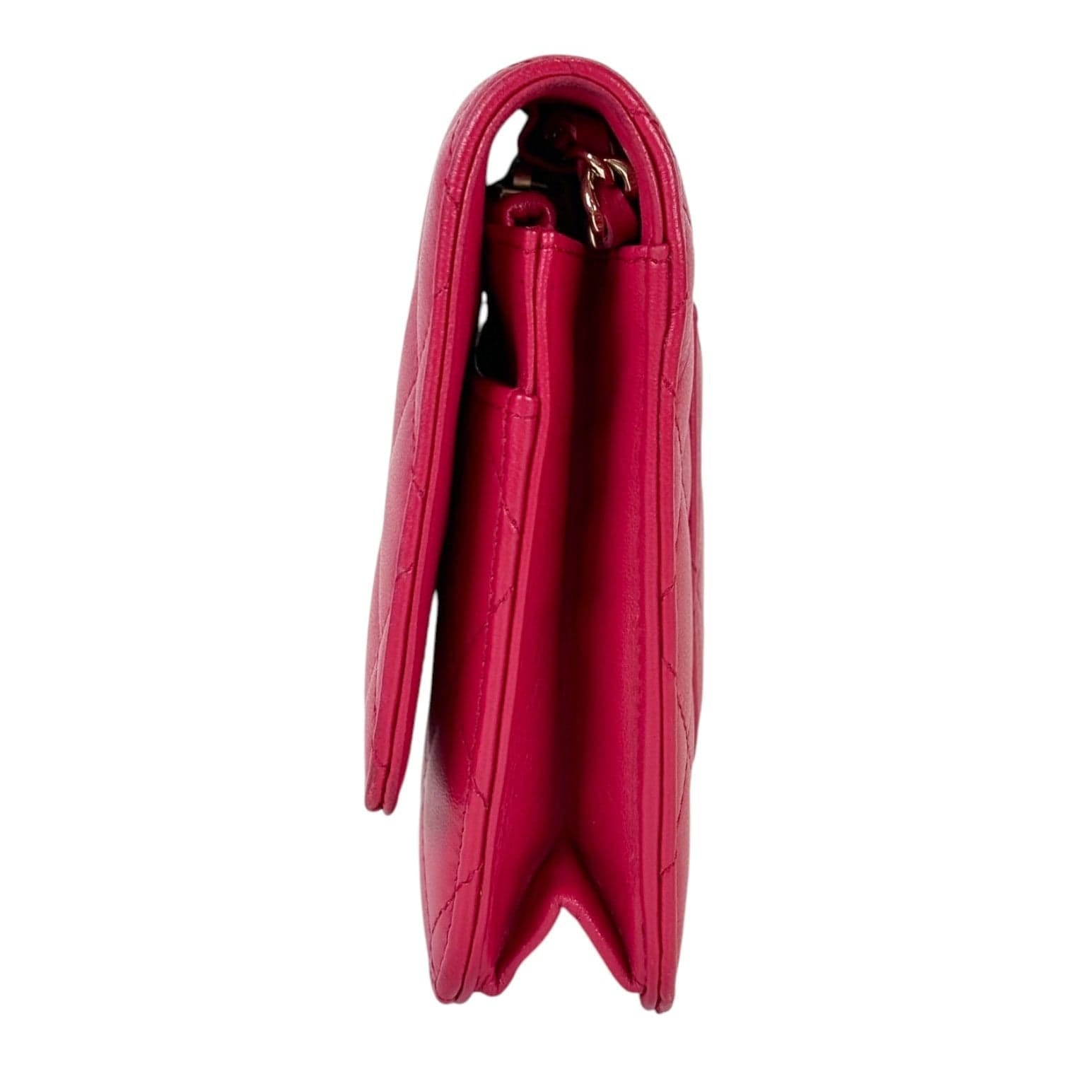 Chanel Classic Flap WOC Red Lambskin Bag