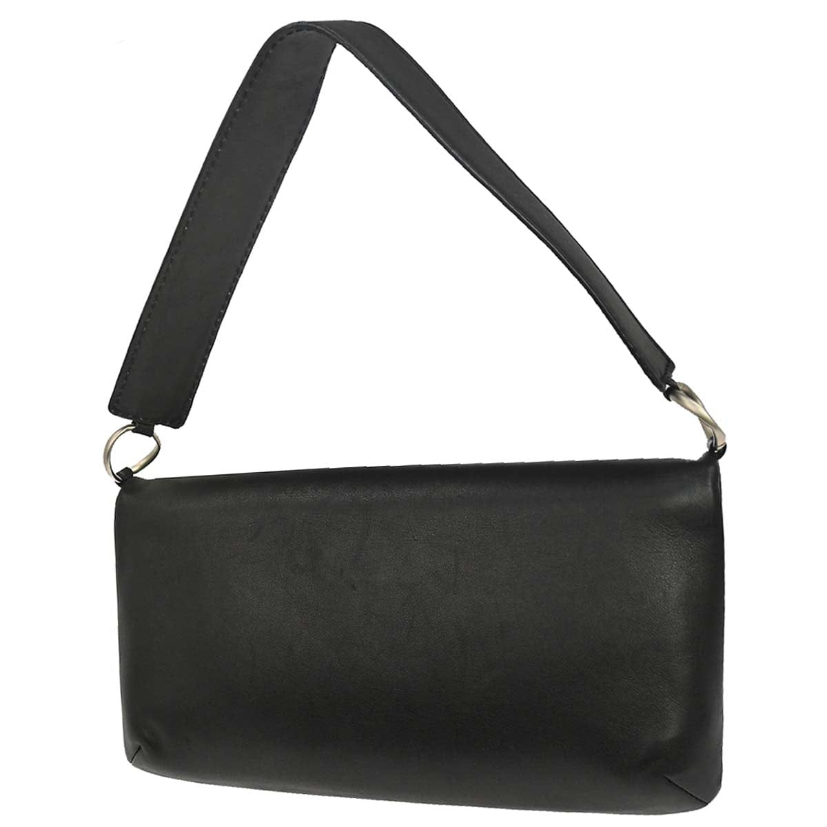 Chanel 2003 - 2004 Black Lambskin Choco Bar Mademoiselle Lock Handbag