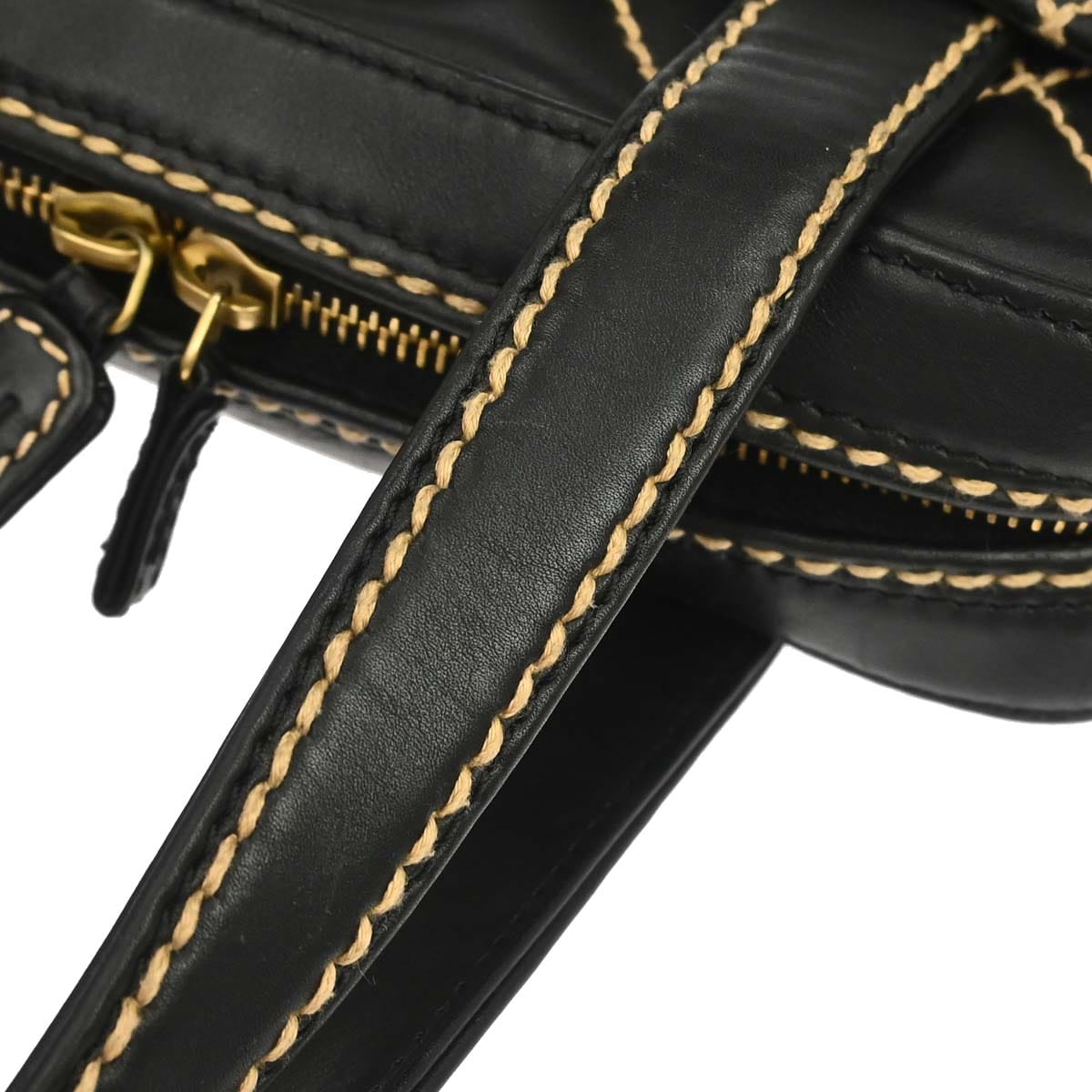 Chanel 2003 - 2004 Black Calfskin Wild Stitch Handbag