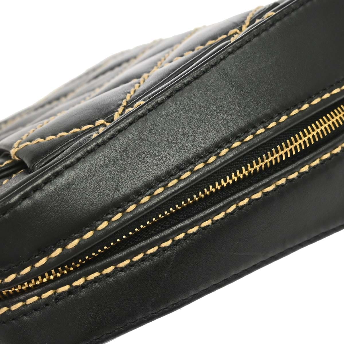 Chanel 2003 - 2004 Black Calfskin Wild Stitch Handbag