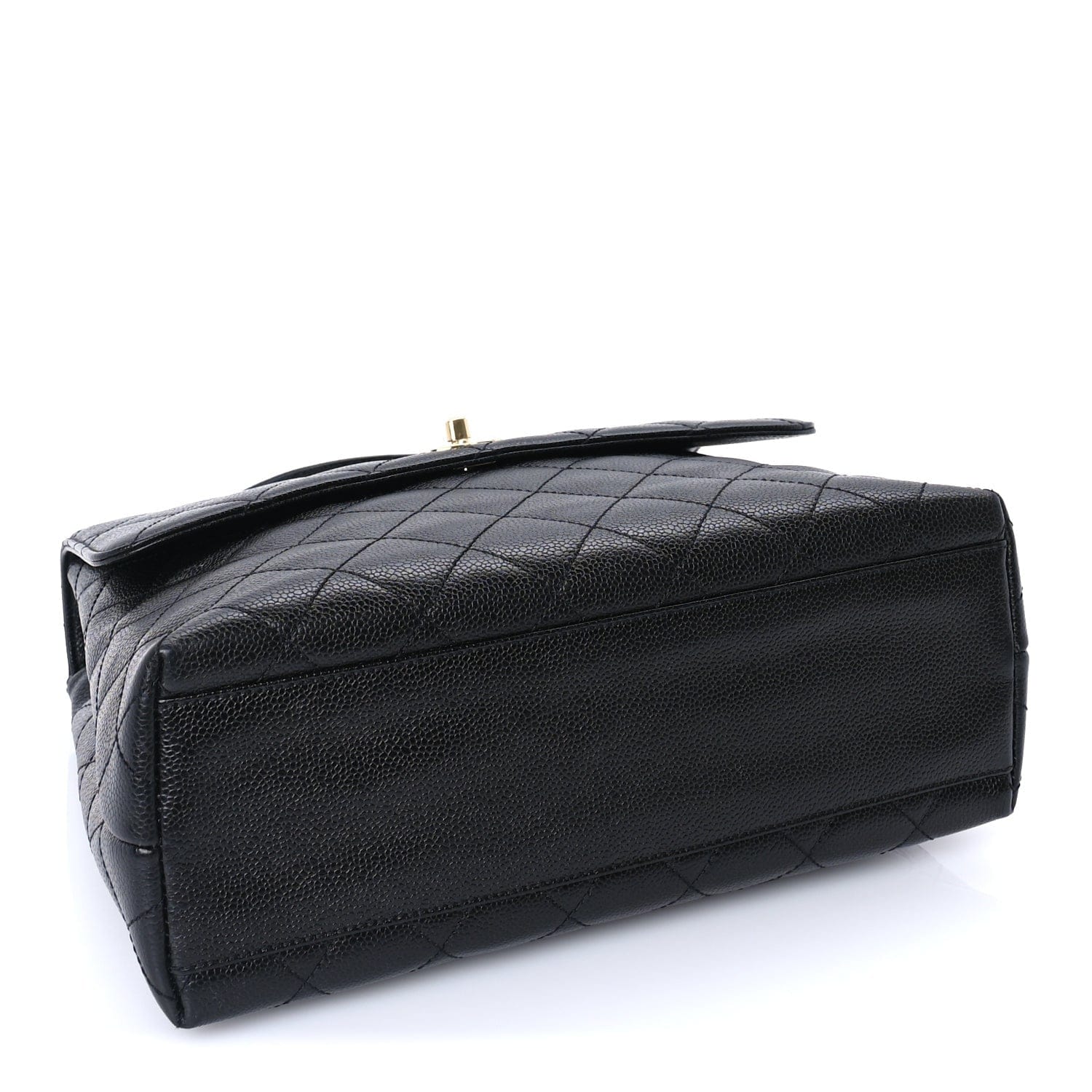Chanel Caviar Quilted Jumbo Kelly Flap Black