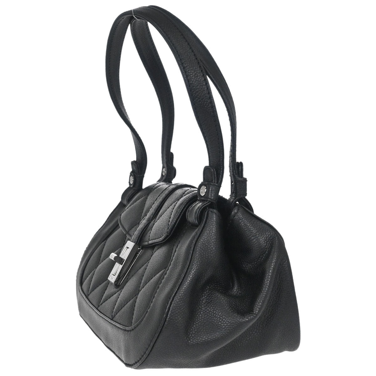 Chanel 2005 - 2006 Black Caviar Skin Mademoiselle Lock Handbag