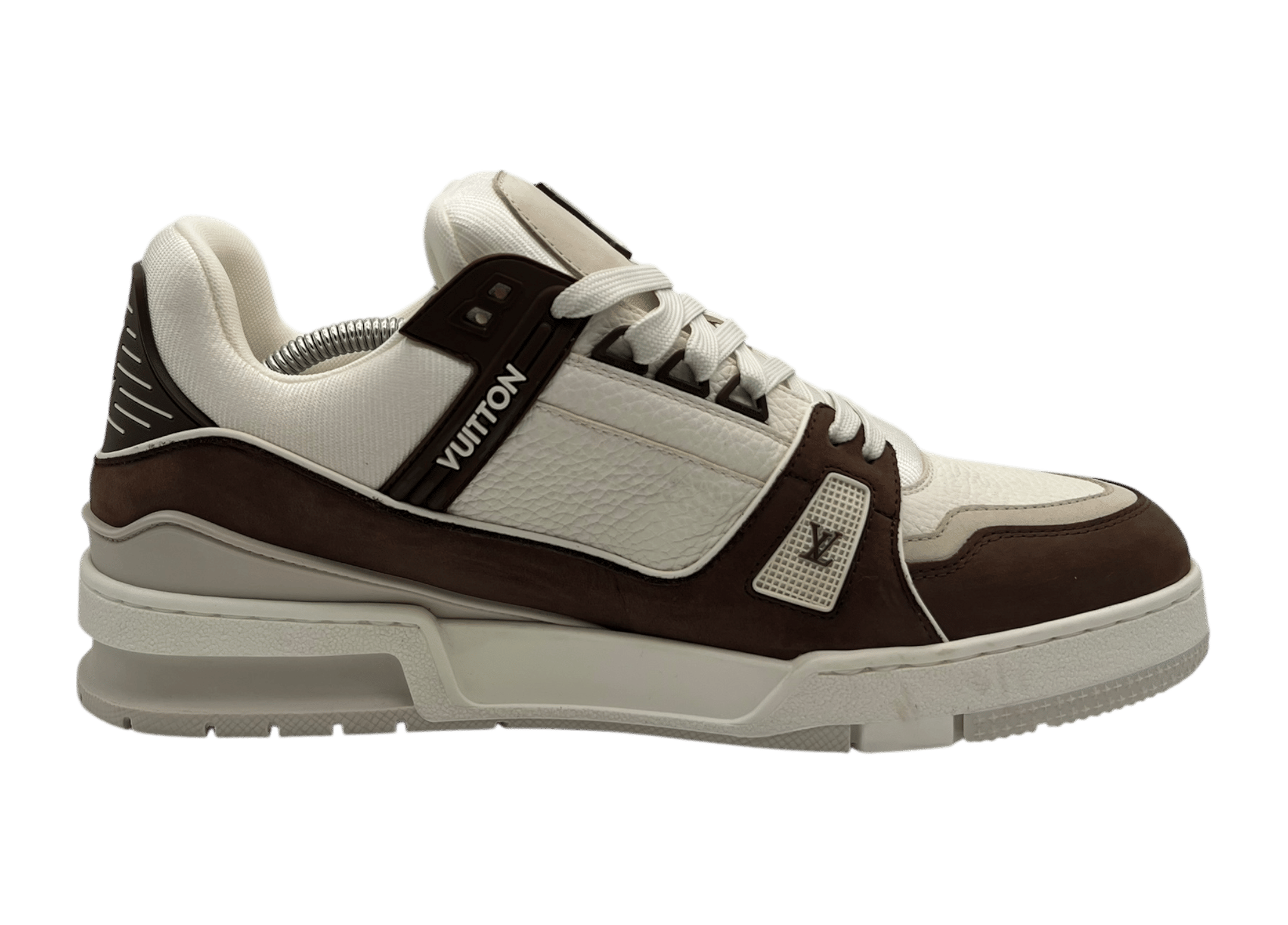 Louis Vuitton Trainer Cream Brown COND NEW (NO BOX)