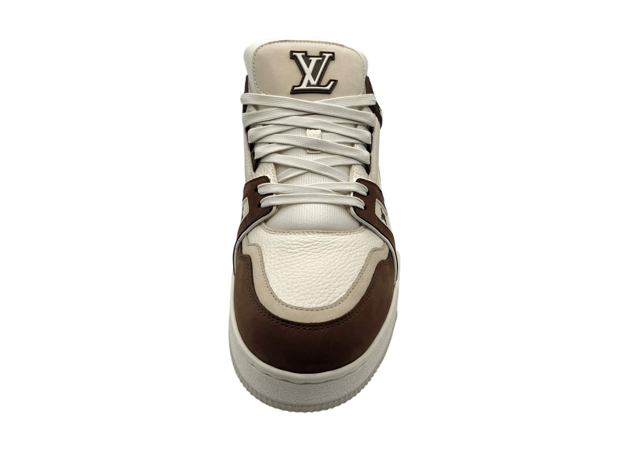 Louis Vuitton Trainer Cream Brown COND NEW (NO BOX)
