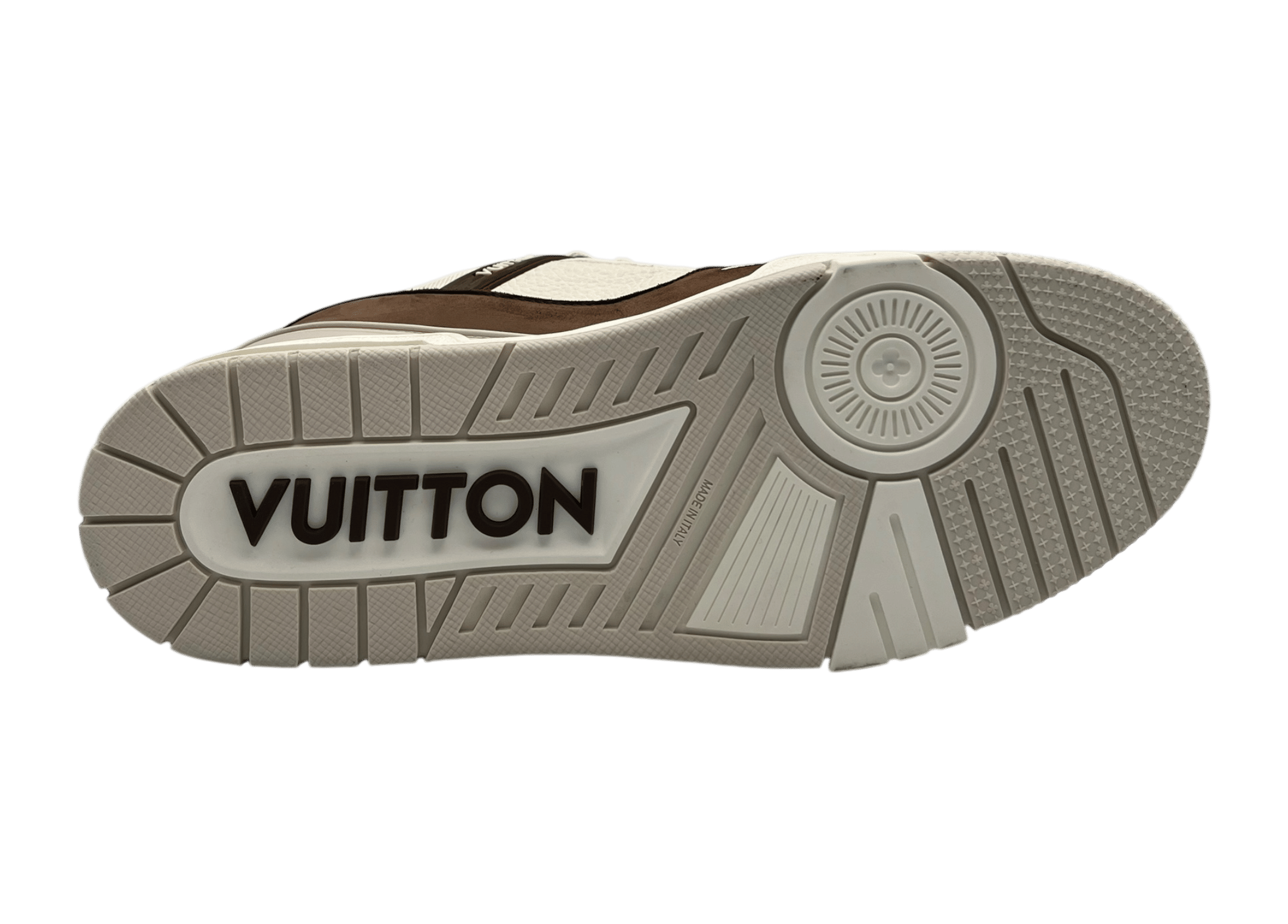 Louis Vuitton Trainer Cream Brown COND NEW (NO BOX)