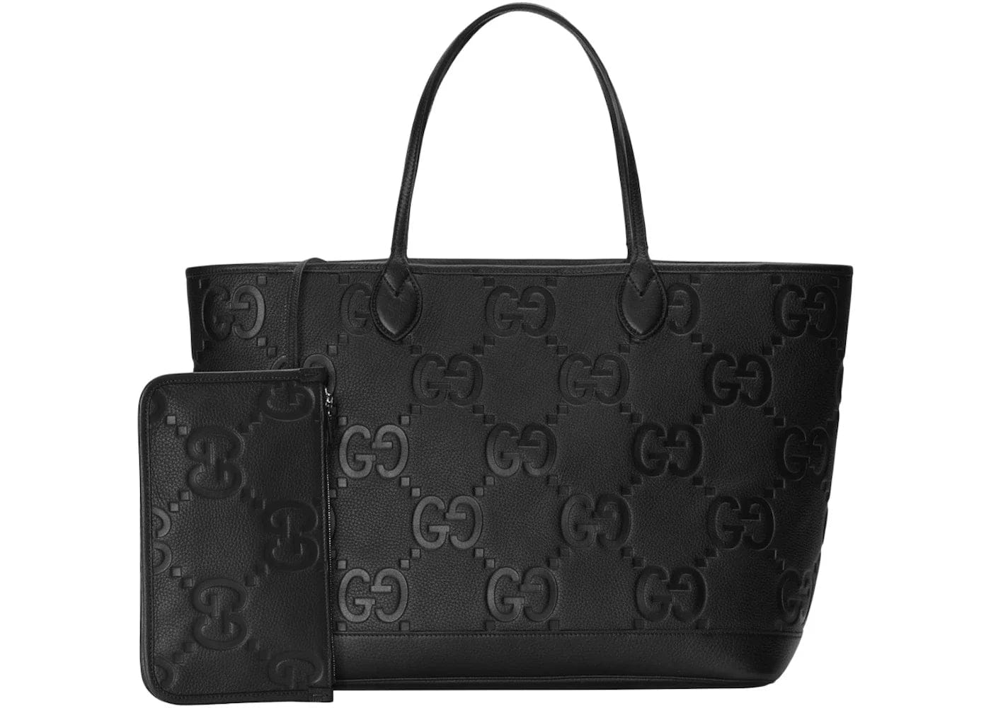 Gucci Jumbo Gg Large Tote Bag Black