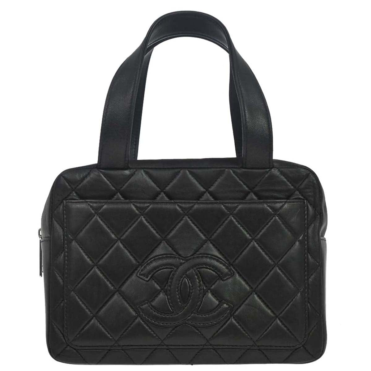 Chanel 2000 - 2002 Black Lambskin Handbag