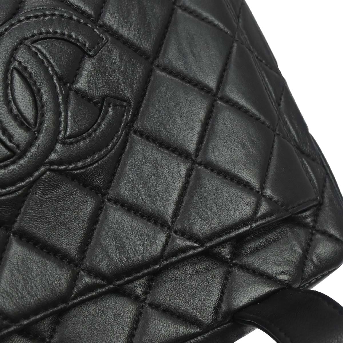Chanel 2000 - 2002 Black Lambskin Handbag