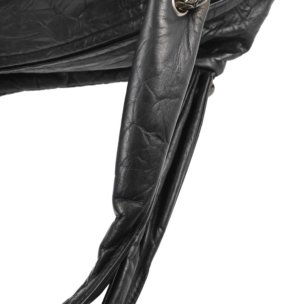 Chanel 2012 - 2013 Black Calfskin Coco Rider Bowling Bag Handbag