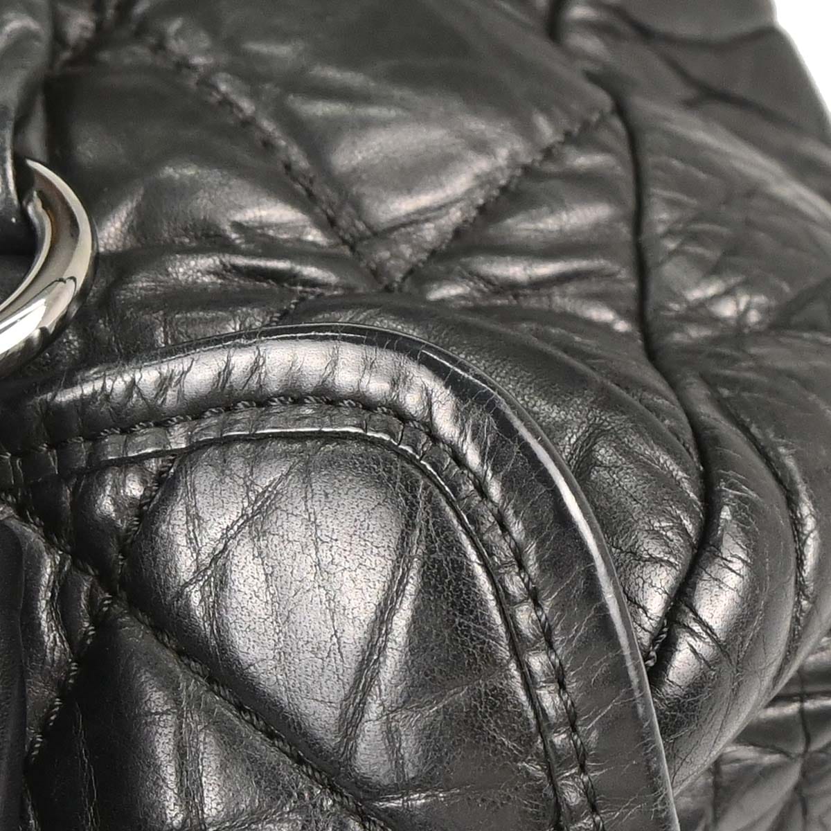 Chanel 2005 - 2006 Black Calfskin Lady Braid Bowler Bag Handbag