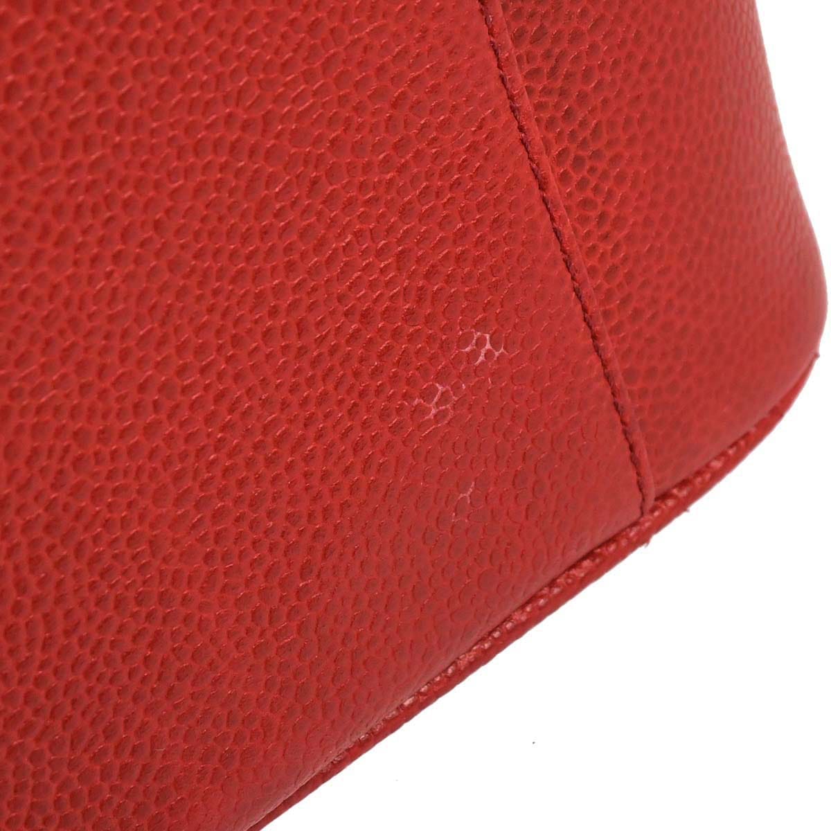 Chanel 1996 - 1997 Red Caviar Skin Vanity 2way Shoulder Handbag