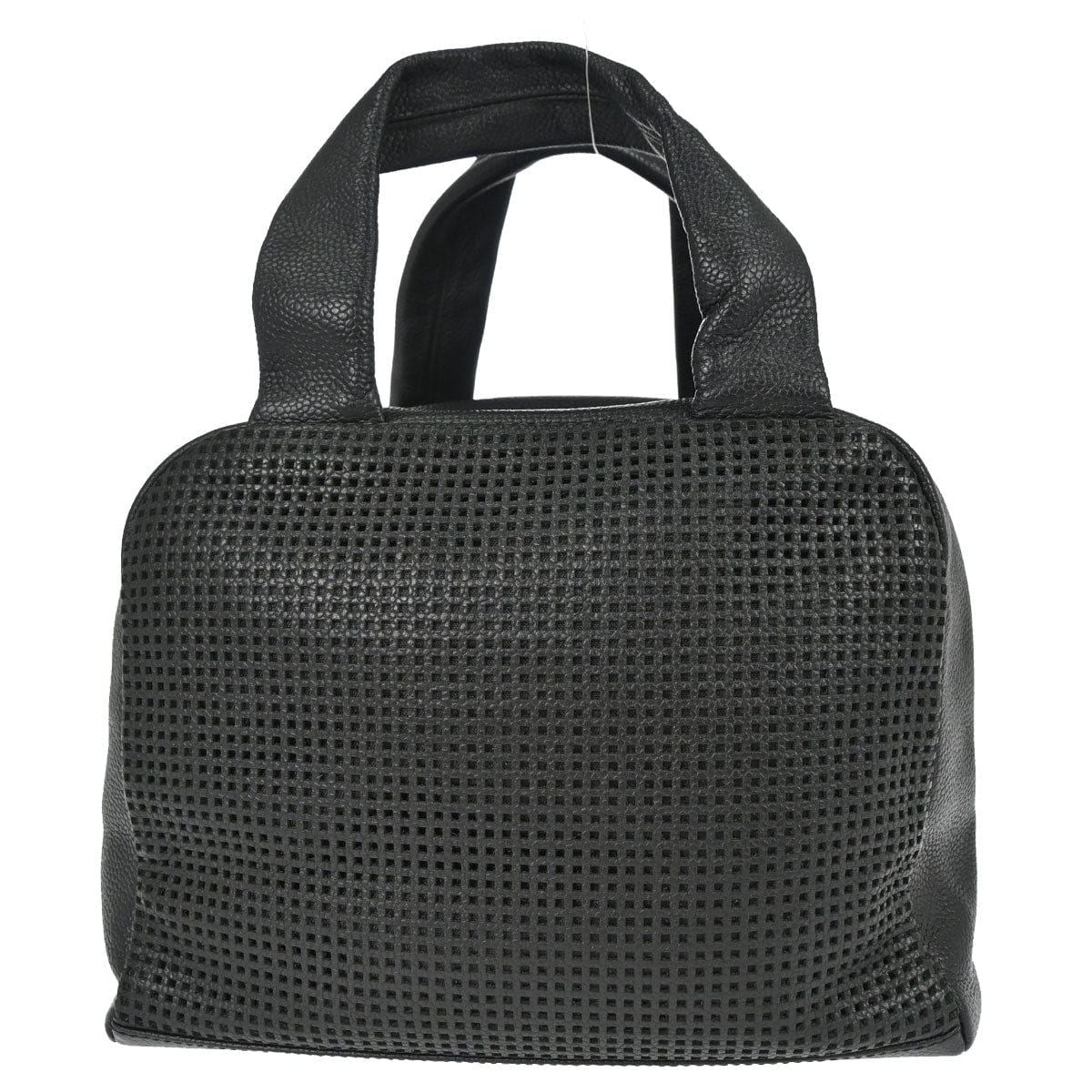 Chanel 2005 - 2006 Black Perforated Caviar Skin Handbag