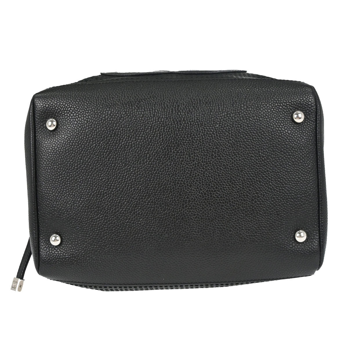 Chanel 2005 - 2006 Black Perforated Caviar Skin Handbag