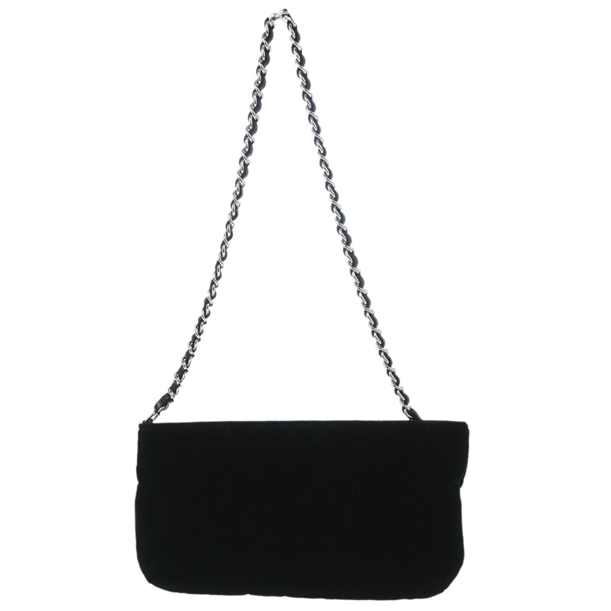 Chanel 2005 - 2006 Black Velvet Camellia No.5 CC Handbag