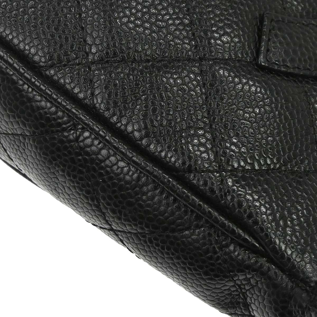 Chanel 2003 - 2004 Black Caviar Skin Handbag