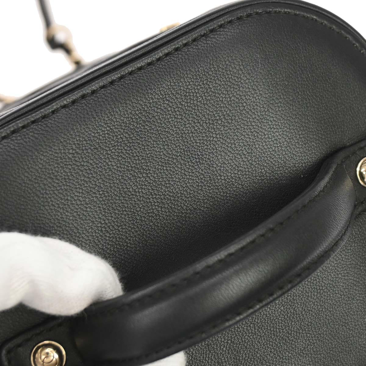 Chanel 2019 Black Lambskin Vanity 2way Shoulder Handbag
