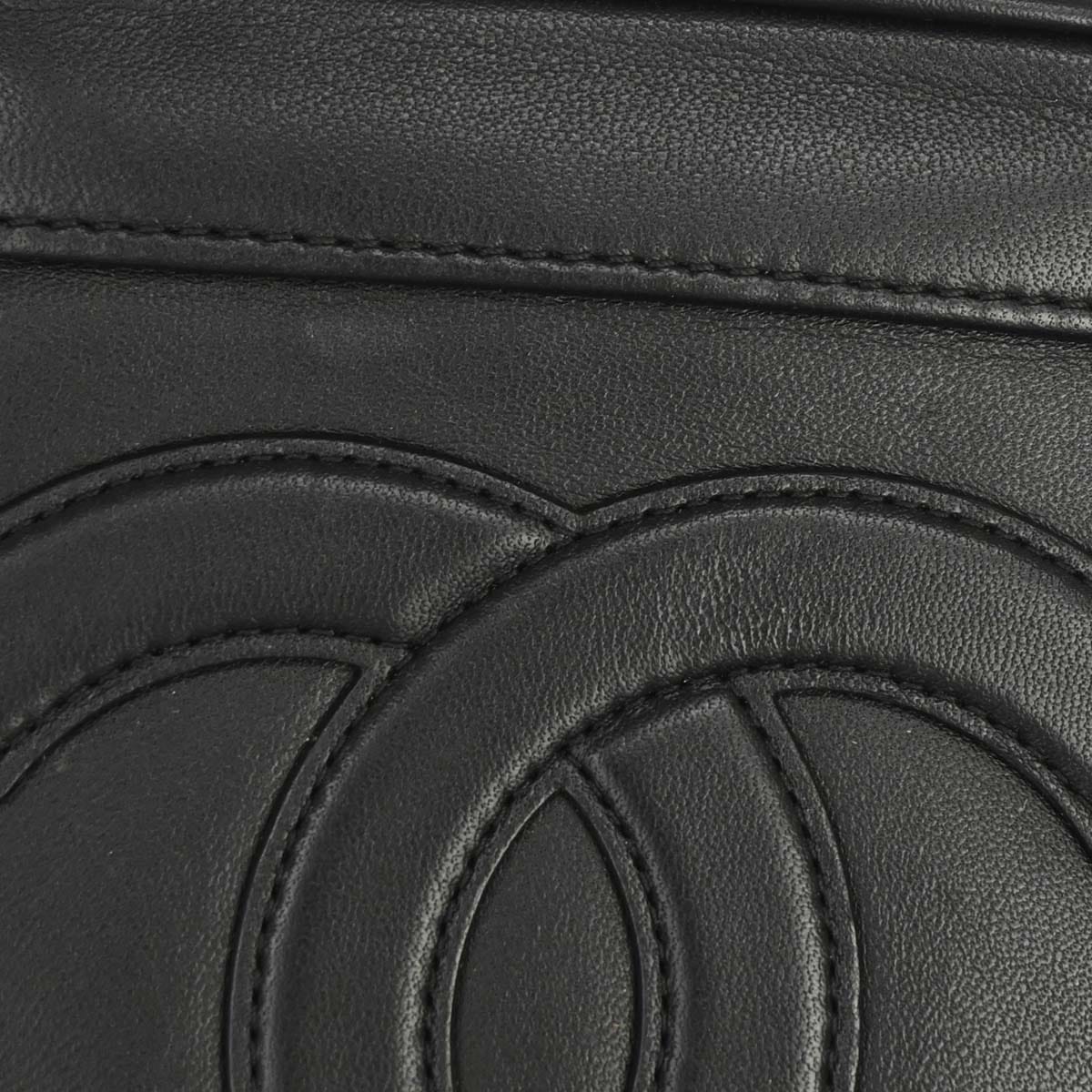 Chanel 2019 Black Lambskin Vanity 2way Shoulder Handbag