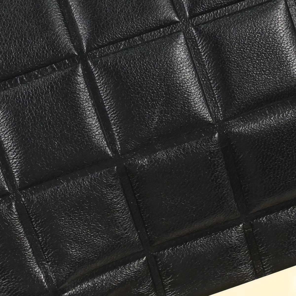 Chanel 2002 - 2003 Black Lambskin Choco Bar Handbag