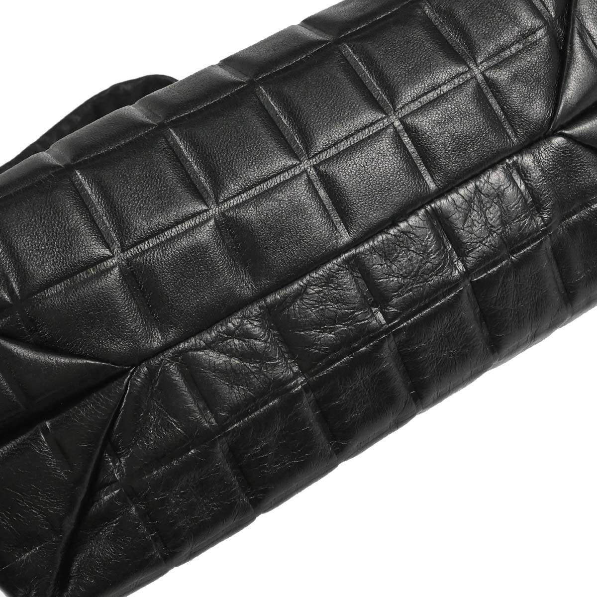 Chanel 2002 - 2003 Black Lambskin Choco Bar Handbag