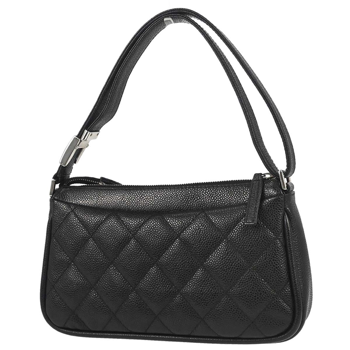 Chanel 2006 - 2008 Black Caviar Skin Handbag