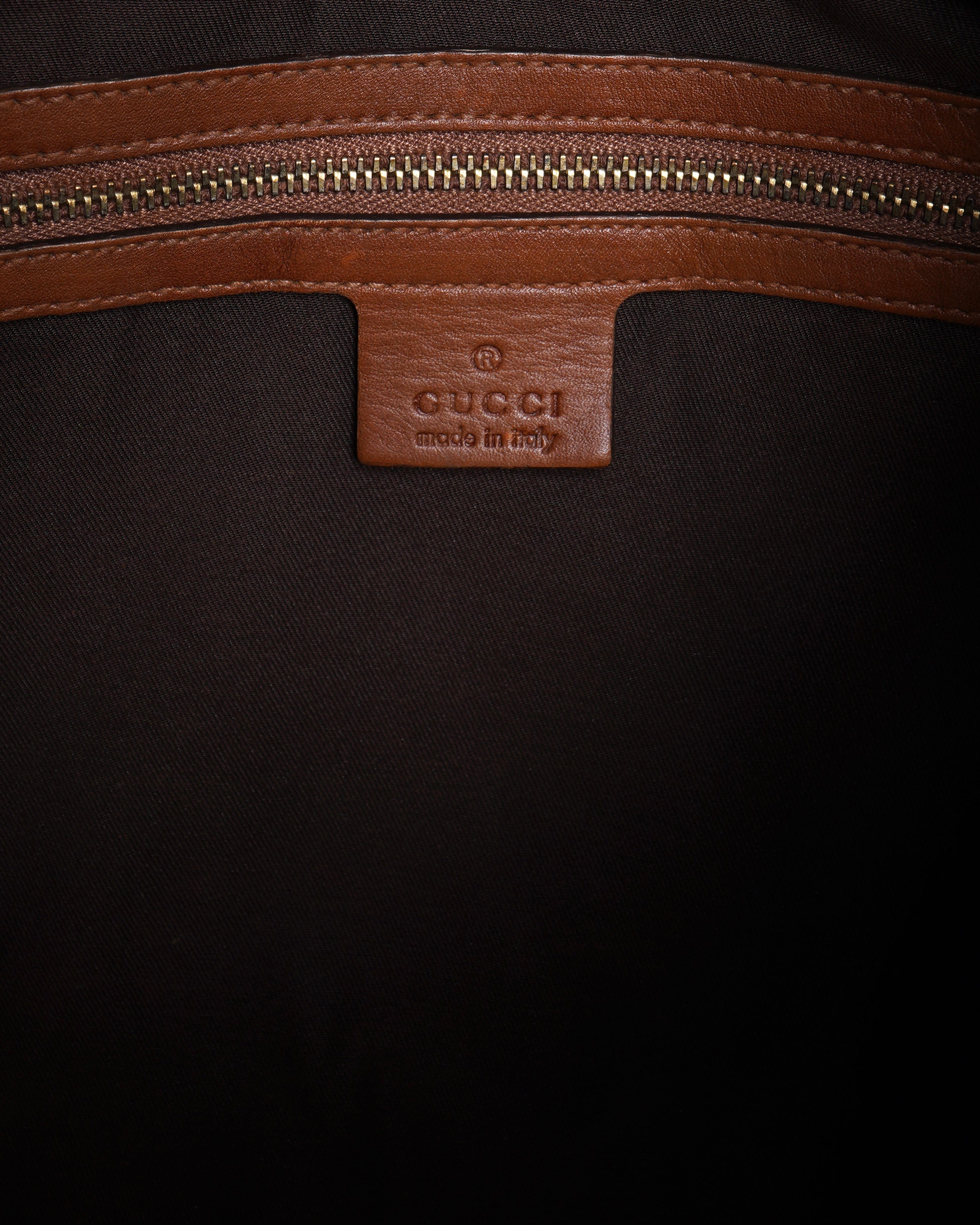 Gucci brown leather shoulder bag