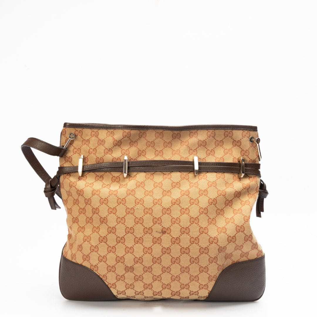 Gucci 1955 Horsebit GG - Jacquard Shoulder Bag