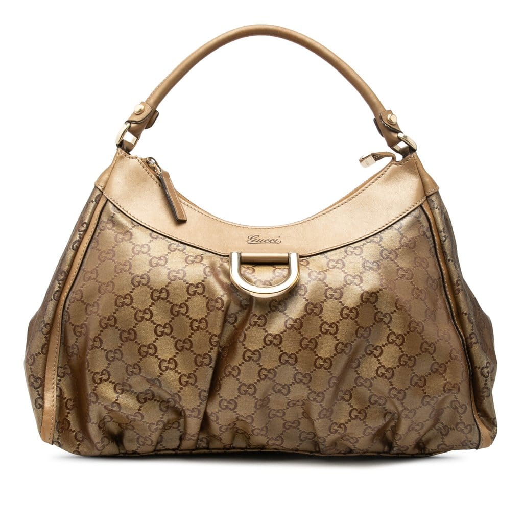 Gucci GG Crystal Abbey D Ring Shoulder Bag