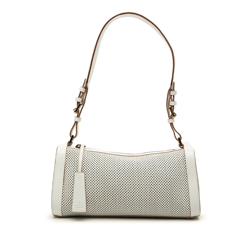Gucci Perforated Leather Shoulder Bag
