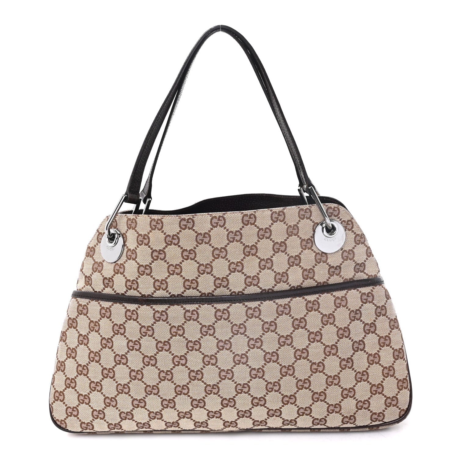 Gucci Monogram Medium Eclipse Shoulder Bag Dark Brown