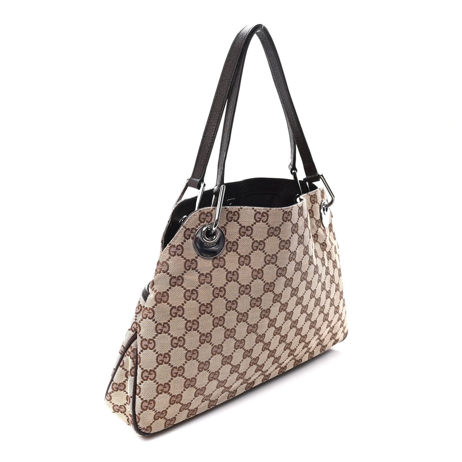 Gucci Monogram Medium Eclipse Shoulder Bag Dark Brown