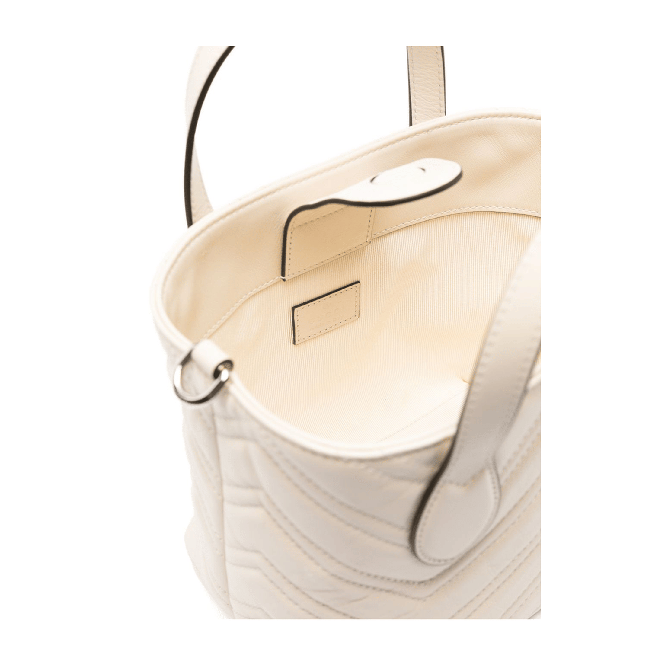 Gucci GG Marmont Small Calfskin Tote - Ivory