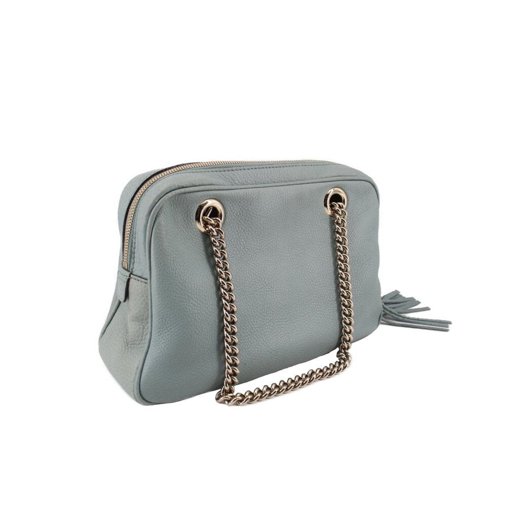 Gucci SOHO CHAIN SHOULDER BAGS TEAL