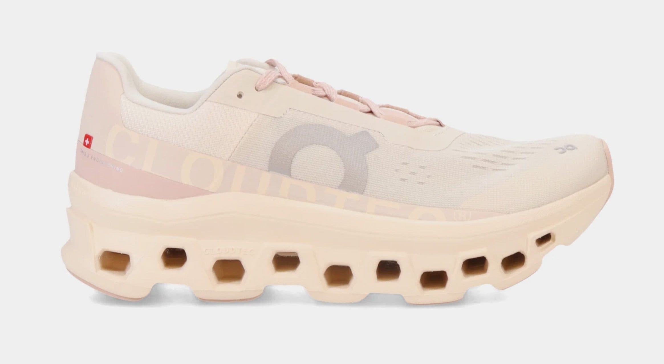 On Running Cloudmonster Womens Running Shoes (Moon/Fawn)