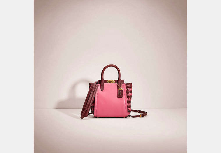 Coach Restored Troupe Tote 16 With Weaving
