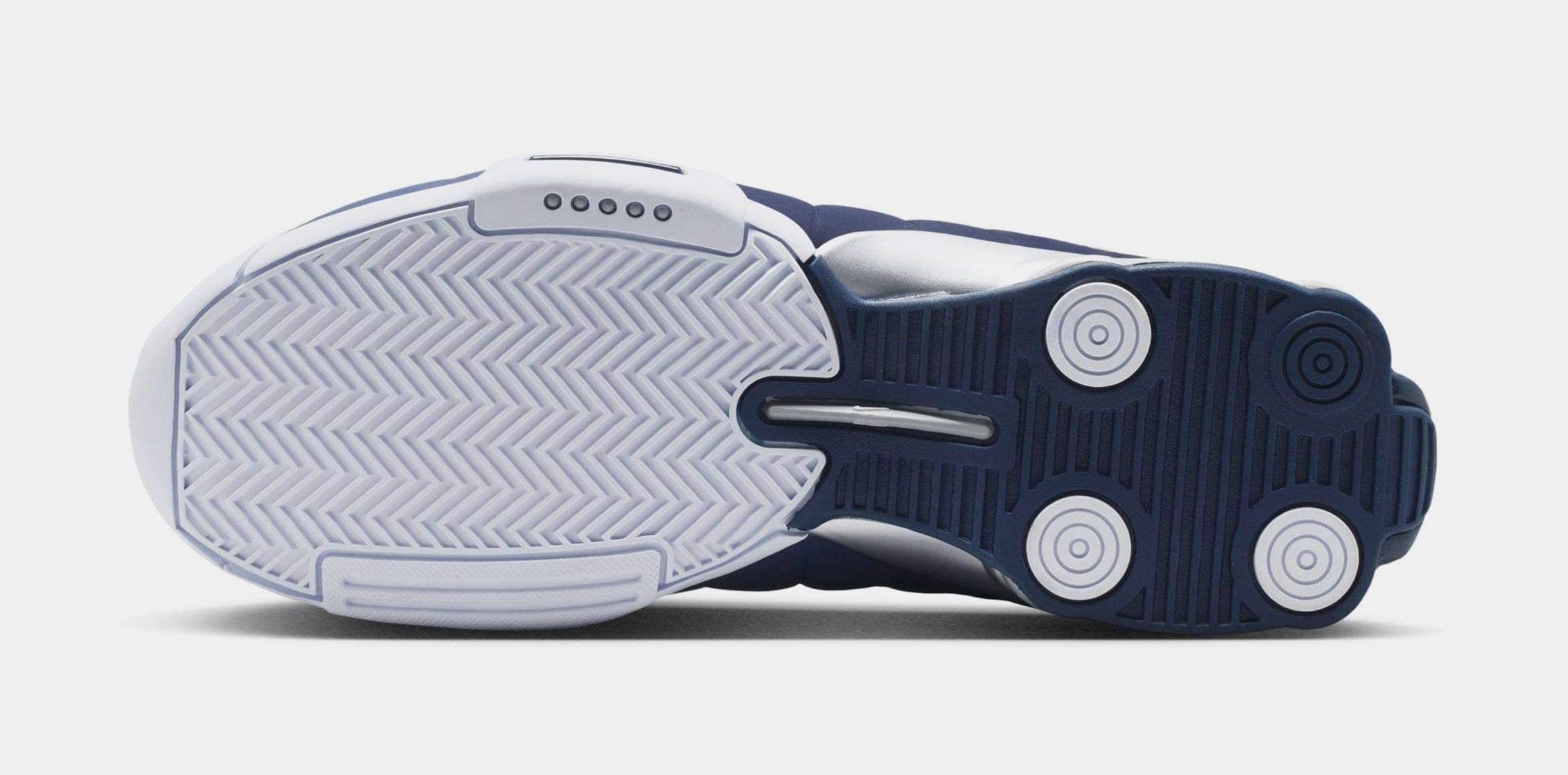 Nike Shox BB4 Olympic Mens Lifestyle Shoes (White/Midnight Navy/Metallic Silver)