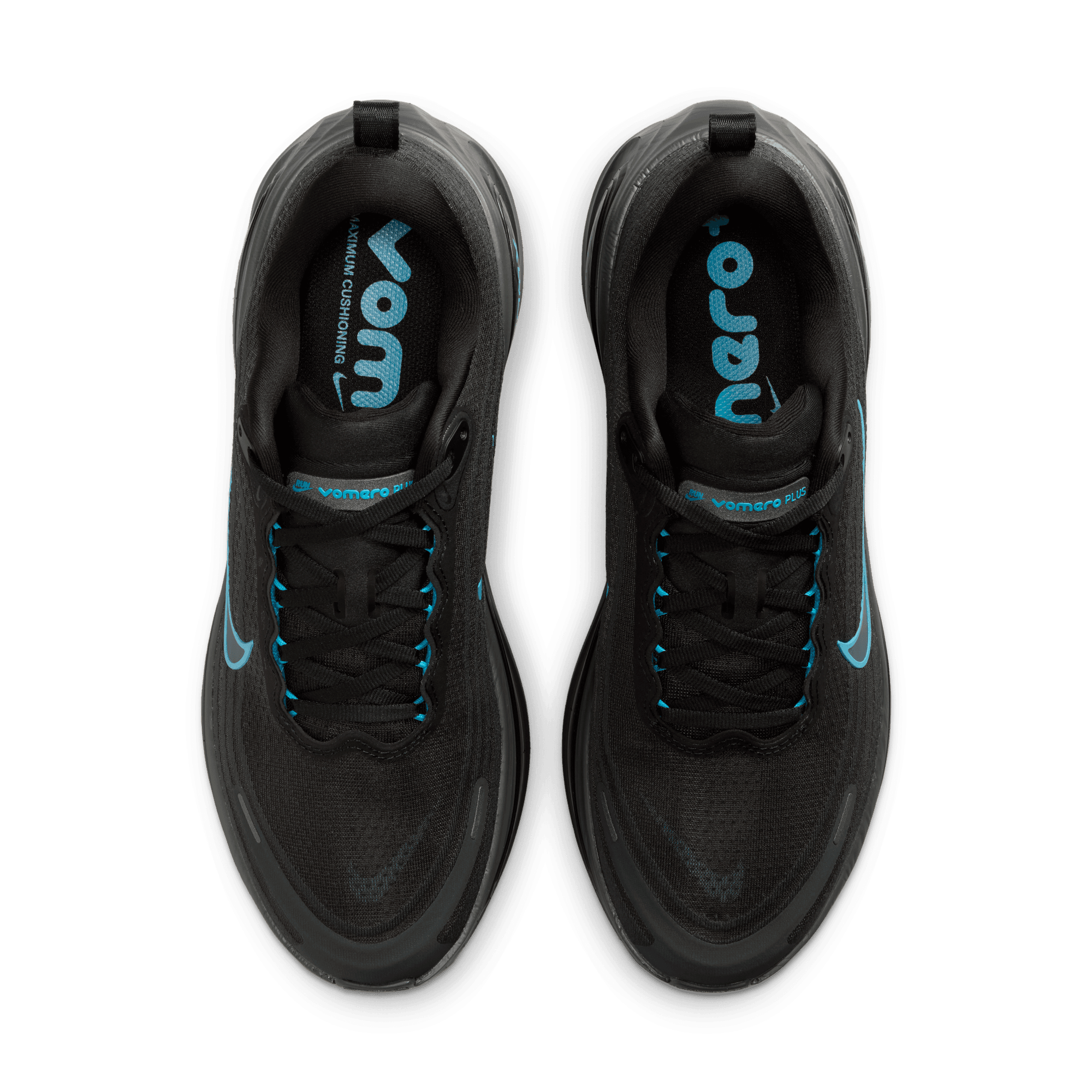 Nike VOMERO PLUS - ANTHRACITE / LIGHT CURRENT BLUE