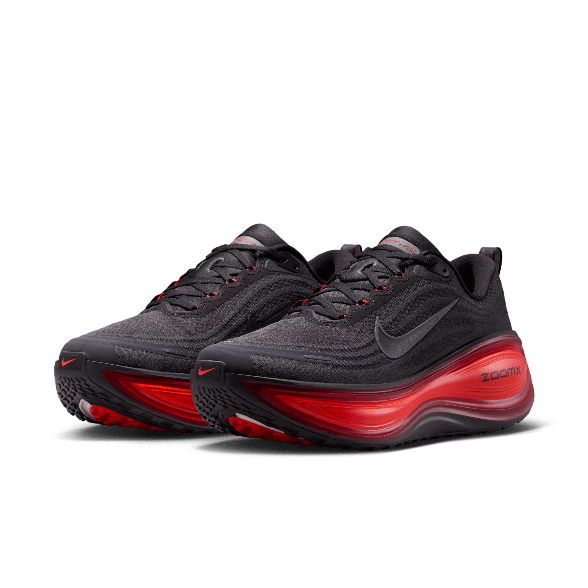 Nike VOMERO PLUS - ANTHRACITE / BRIGHT CRIMSON