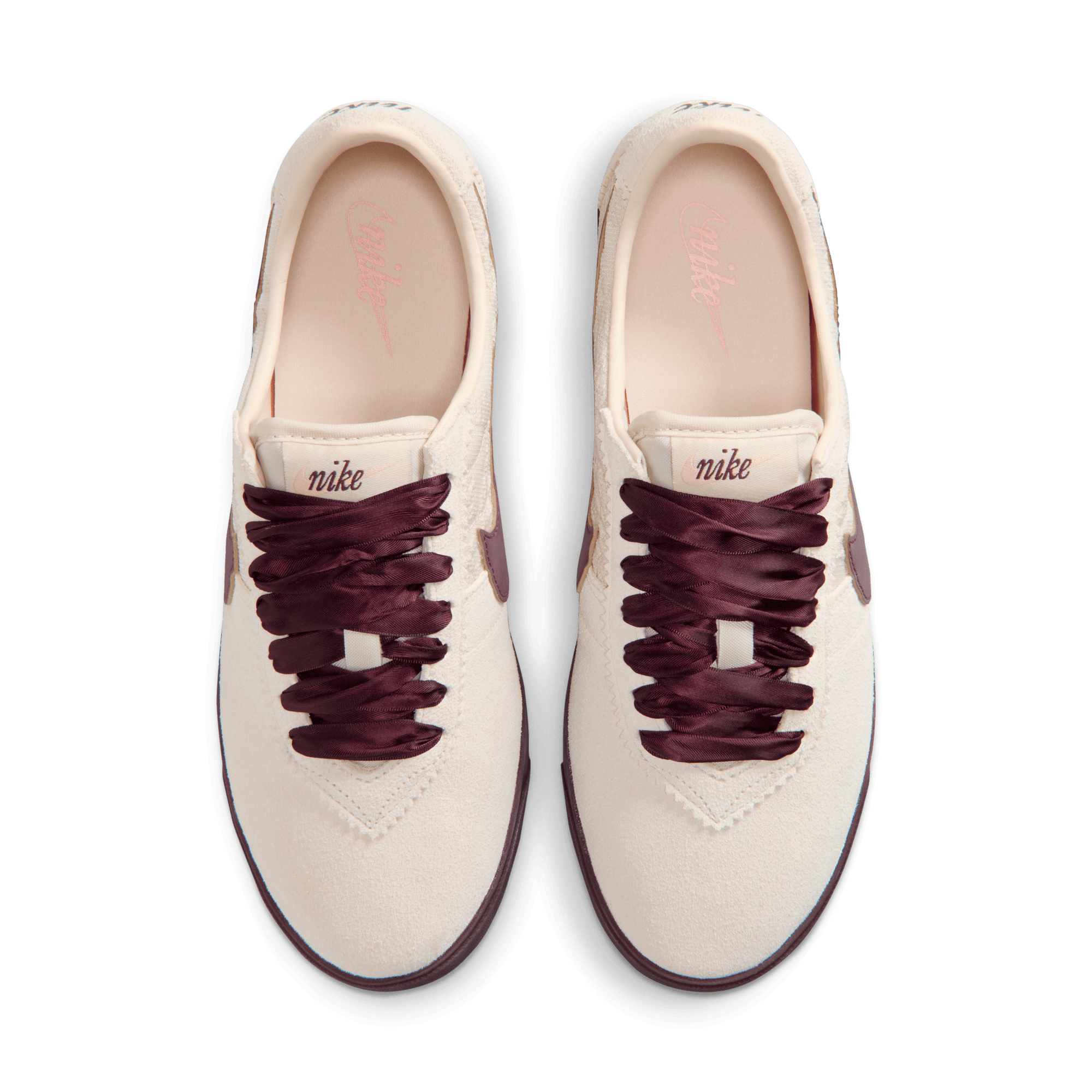 Nike WMNS ASTROGRABBER LTHR SE - CREAM / BURGUNDY CRUSH