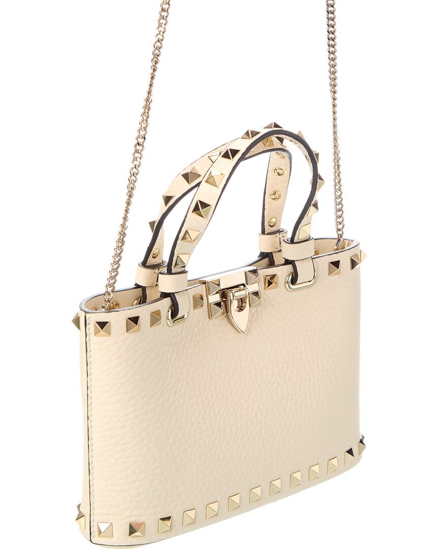 Valentino Rockstud Mini Leather Tote