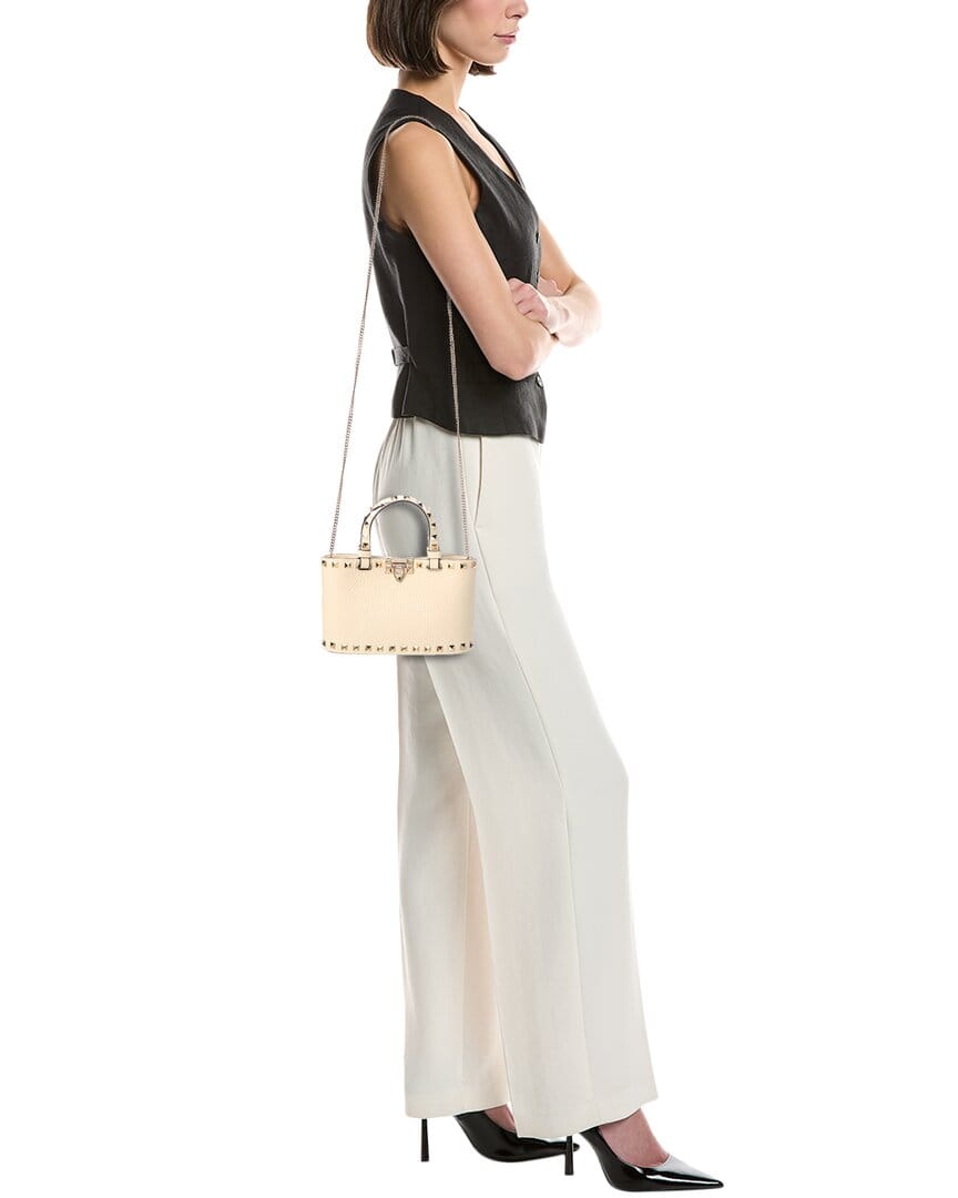 Valentino Rockstud Mini Leather Tote