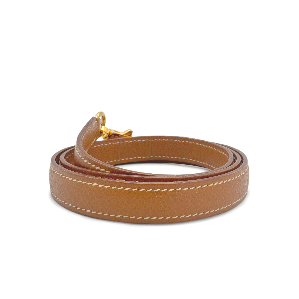 HERMES KELLY BOLIDE GOLD COURCHEVEL SHOULDER STRAP GHW 90243486