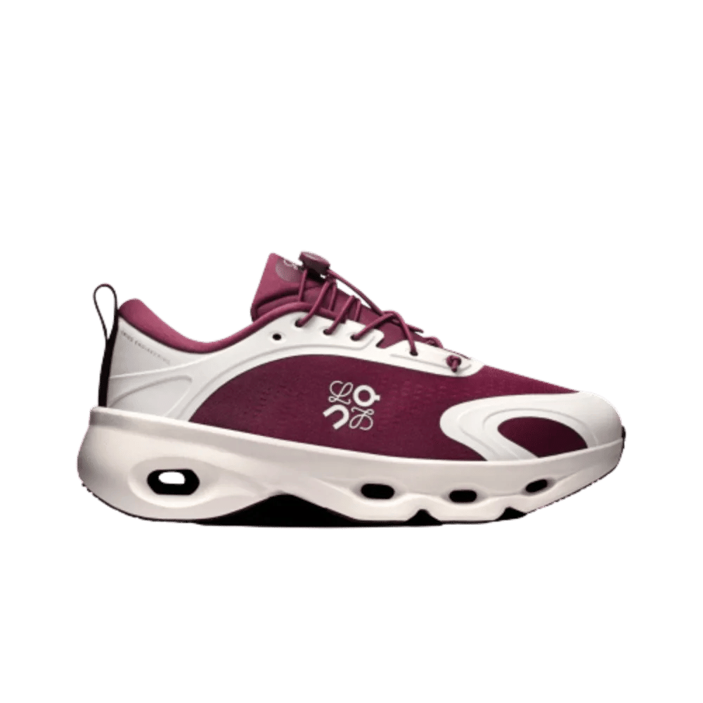 Loewe x On Running Cloudsolo Burgundy Eggshell