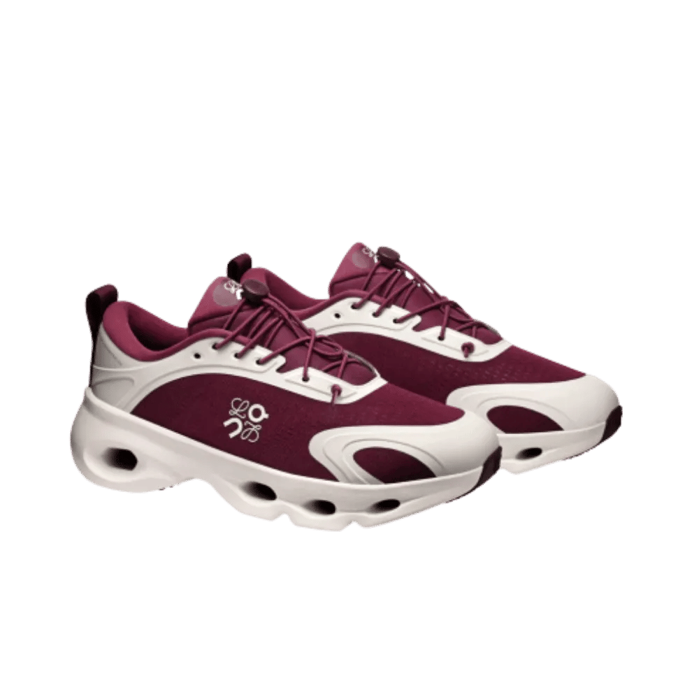 Loewe x On Running Cloudsolo Burgundy Eggshell