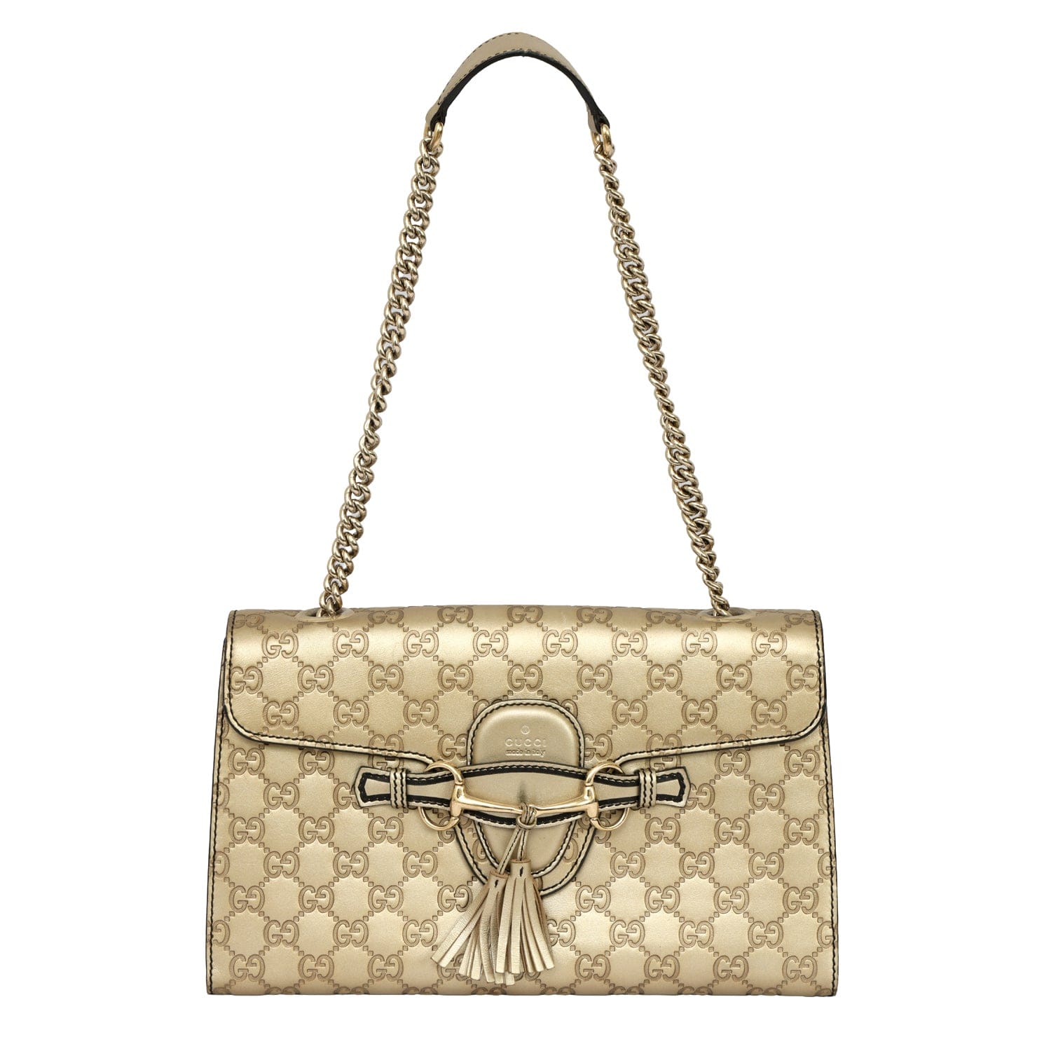 GUCCI EMILY MEDIUM GUCCISSIMA SHOULDER BAG