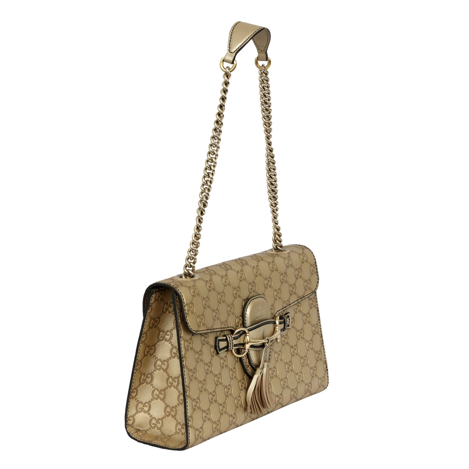 GUCCI EMILY MEDIUM GUCCISSIMA SHOULDER BAG